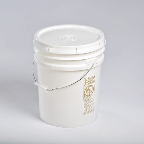 MMP8005-SK 5 Gallon Clear Plastic Pail-Square - Basco USA