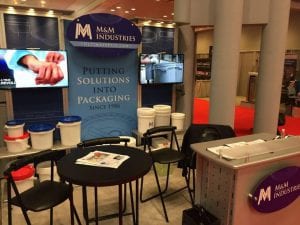 M&M Plastic Pail Tradeshow Booth