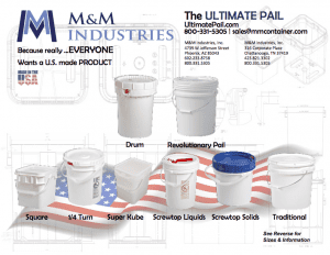 Plastic Pail Product Reference Table